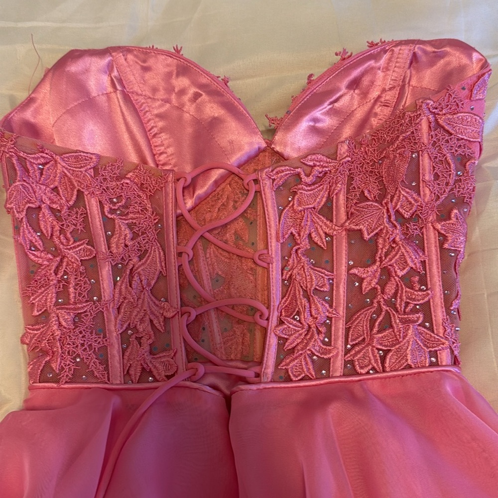 Sherri Hill prom dress, bubblegum pink - Picture 4 of 5